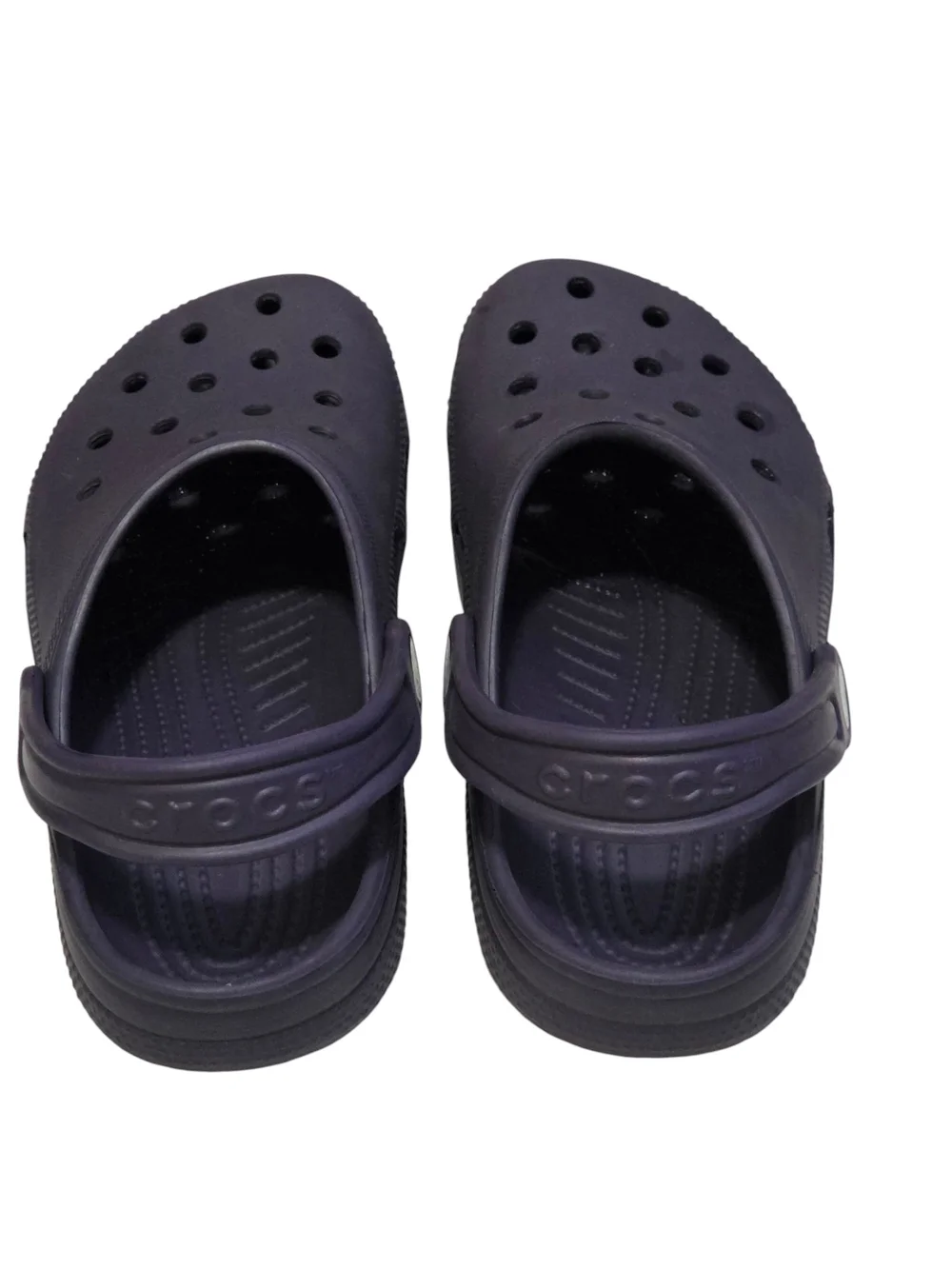 CROCS Kids Classic Clogs Dark Purple Youth Size 3 (J3) Like New